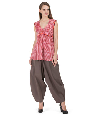Pink Hand Printed Barmer Easy Tunic