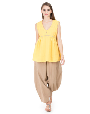 Yellow Khadi Barmer Easy Tunic