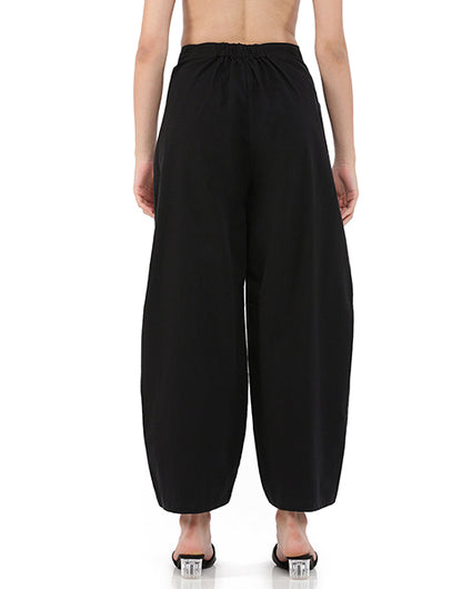 Black Fitted Cocoon Pant