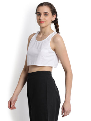 White Cropped T-shirt