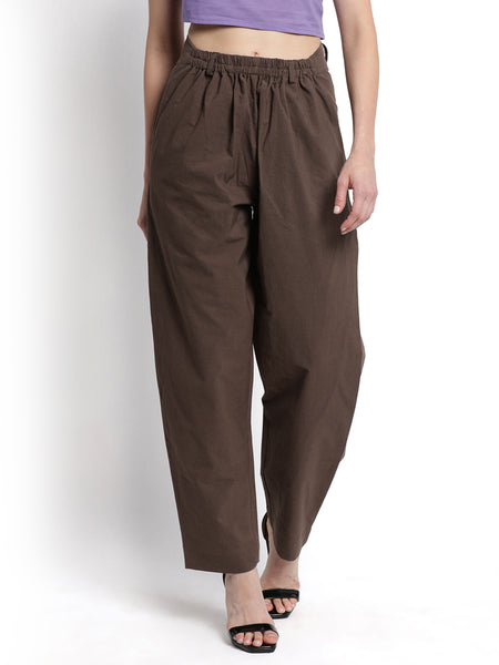 Tobacco Front Gather Pant