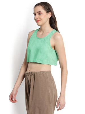 Green Cropped T-shirt