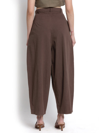 Tobacco Pleated Pant