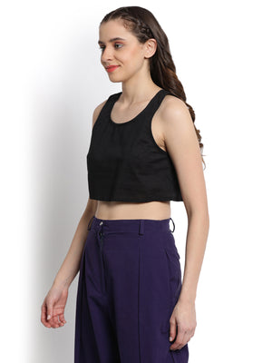 Black Cropped T-shirt