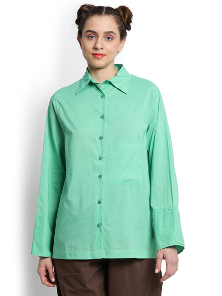 Green Long cuff shirt