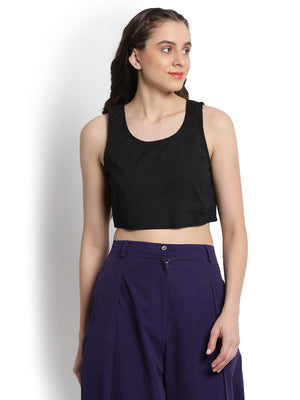 Black Cropped T-shirt