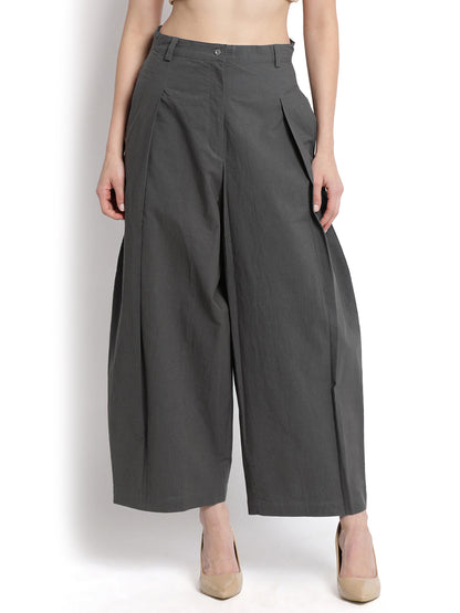 Dark Grey Pleated Pant